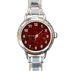 Abstract Pattern Color Shape Round Italian Charm Watch by Nexatart