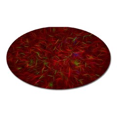 Abstract Pattern Color Shape Oval Magnet by Nexatart