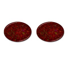 Abstract Pattern Color Shape Cufflinks (oval) by Nexatart