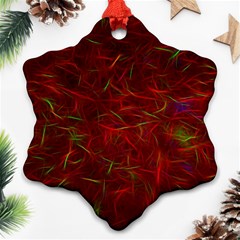 Abstract Pattern Color Shape Snowflake Ornament (two Sides) by Nexatart