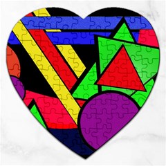 Background Color Art Pattern Form Jigsaw Puzzle (heart) by Nexatart