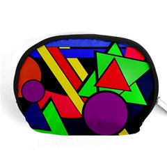 Background Color Art Pattern Form Accessory Pouch (medium) by Nexatart