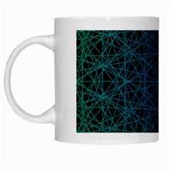 Background Lines Pattern Line Art White Mugs by Nexatart