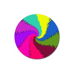 Art Abstract Pattern Color Magnet 3  (round) by Nexatart