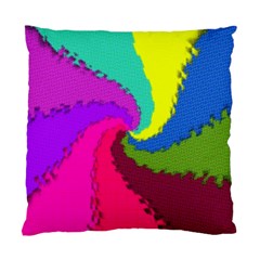 Art Abstract Pattern Color Standard Cushion Case (two Sides) by Nexatart