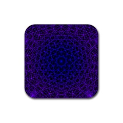 Background Lines Pattern Line Art Rubber Coaster (square)  by Nexatart