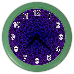 Background Lines Pattern Line Art Color Wall Clock by Nexatart