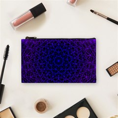 Background Lines Pattern Line Art Cosmetic Bag (small) by Nexatart