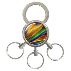 Graffiti Painting Pattern Abstract 3-ring Key Chains