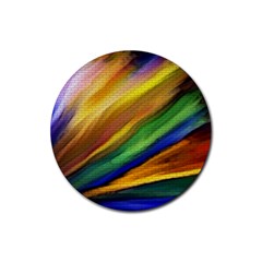 Graffiti Painting Pattern Abstract Rubber Round Coaster (4 Pack)  by Nexatart