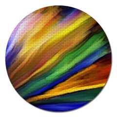 Graffiti Painting Pattern Abstract Magnet 5  (round) by Nexatart