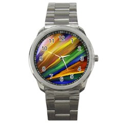 Graffiti Painting Pattern Abstract Sport Metal Watch by Nexatart