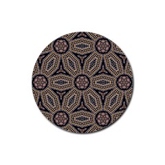 Pattern Decoration Abstract Rubber Coaster (round)  by Nexatart