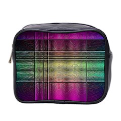 Abstract Desktop Pattern Wallpaper Mini Toiletries Bag (two Sides) by Nexatart