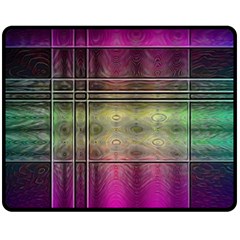 Abstract Desktop Pattern Wallpaper Fleece Blanket (medium)  by Nexatart