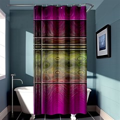 Abstract Desktop Pattern Wallpaper Shower Curtain 36  X 72  (stall)  by Nexatart