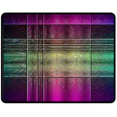 Abstract Desktop Pattern Wallpaper Double Sided Fleece Blanket (medium)  by Nexatart