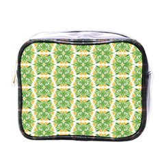 Pattern Abstract Decoration Flower Mini Toiletries Bag (one Side) by Nexatart