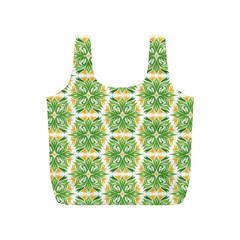 Pattern Abstract Decoration Flower Full Print Recycle Bag (s) by Nexatart