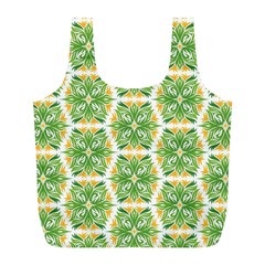 Pattern Abstract Decoration Flower Full Print Recycle Bag (l) by Nexatart