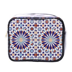 Morocco Essaouira Tile Pattern Mini Toiletries Bag (one Side) by Nexatart