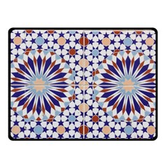 Morocco Essaouira Tile Pattern Fleece Blanket (small) by Nexatart