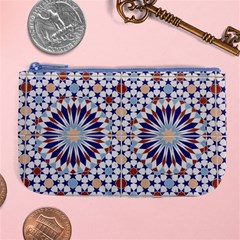 Morocco Essaouira Tile Pattern Large Coin Purse by Nexatart