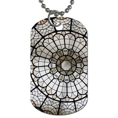 Pattern Abstract Structure Art Dog Tag (one Side) by Nexatart