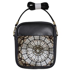 Pattern Abstract Structure Art Girls Sling Bag by Nexatart