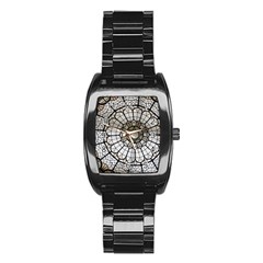 Pattern Abstract Structure Art Stainless Steel Barrel Watch by Nexatart