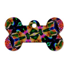 Butterfly Color Pop Art Dog Tag Bone (one Side) by Nexatart