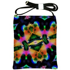 Butterfly Color Pop Art Shoulder Sling Bag by Nexatart