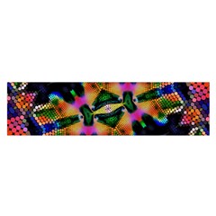 Butterfly Color Pop Art Satin Scarf (oblong) by Nexatart