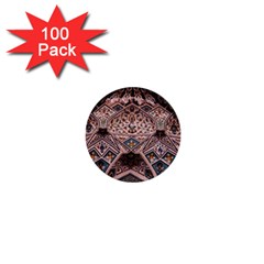 Pattern Decoration Art Architecture 1  Mini Buttons (100 Pack)  by Nexatart