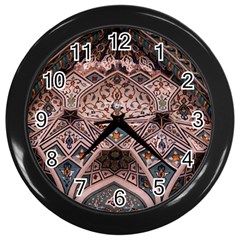 Pattern Decoration Art Architecture Wall Clock (black) by Nexatart