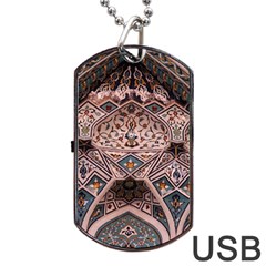 Pattern Decoration Art Architecture Dog Tag Usb Flash (one Side) by Nexatart