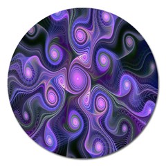 Abstract Pattern Fractal Wallpaper Magnet 5  (round) by Nexatart