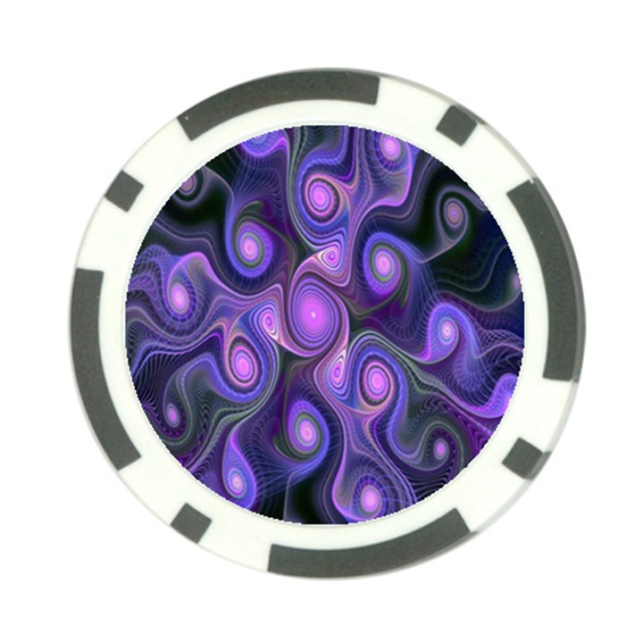 Abstract Pattern Fractal Wallpaper Poker Chip Card Guard