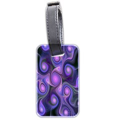 Abstract Pattern Fractal Wallpaper Luggage Tags (two Sides) by Nexatart