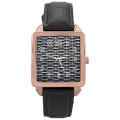 Desktop Pattern Abstract Fabric Rose Gold Leather Watch  by Nexatart