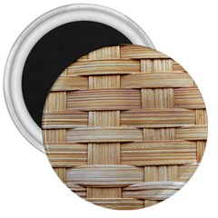 Wicker Model Texture Craft Braided 3  Magnets by Nexatart