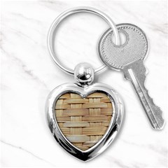 Wicker Model Texture Craft Braided Key Chains (heart)  by Nexatart