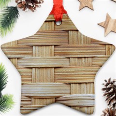 Wicker Model Texture Craft Braided Star Ornament (two Sides) by Nexatart