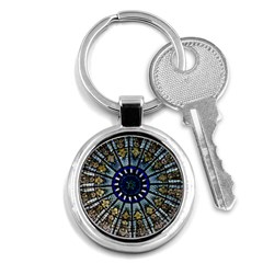 Pattern Art Form Architecture Key Chains (round)  by Nexatart