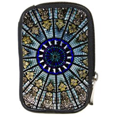 Pattern Art Form Architecture Compact Camera Leather Case by Nexatart