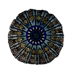 Pattern Art Form Architecture Standard 15  Premium Flano Round Cushions by Nexatart