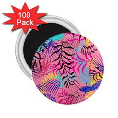 Illustration Reason Leaves Design 2 25  Magnets (100 Pack)  by Nexatart