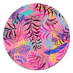 Illustration Reason Leaves Design Magnet 5  (round) by Nexatart