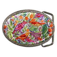 Art Flower Pattern Background Belt Buckles by Nexatart