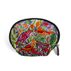 Art Flower Pattern Background Accessory Pouch (small) by Nexatart